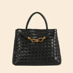 Fashion Woven Muse Brass Satchel