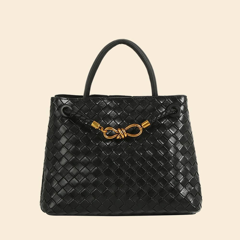 Fashion Woven Muse Brass Satchel