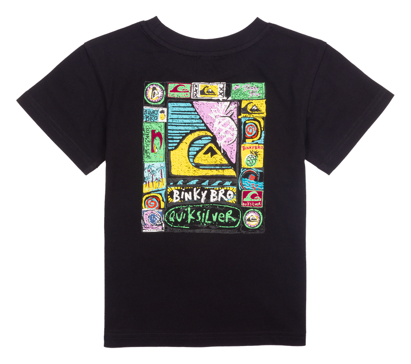 BB x Quiksilver Retro T-Shirt: Black