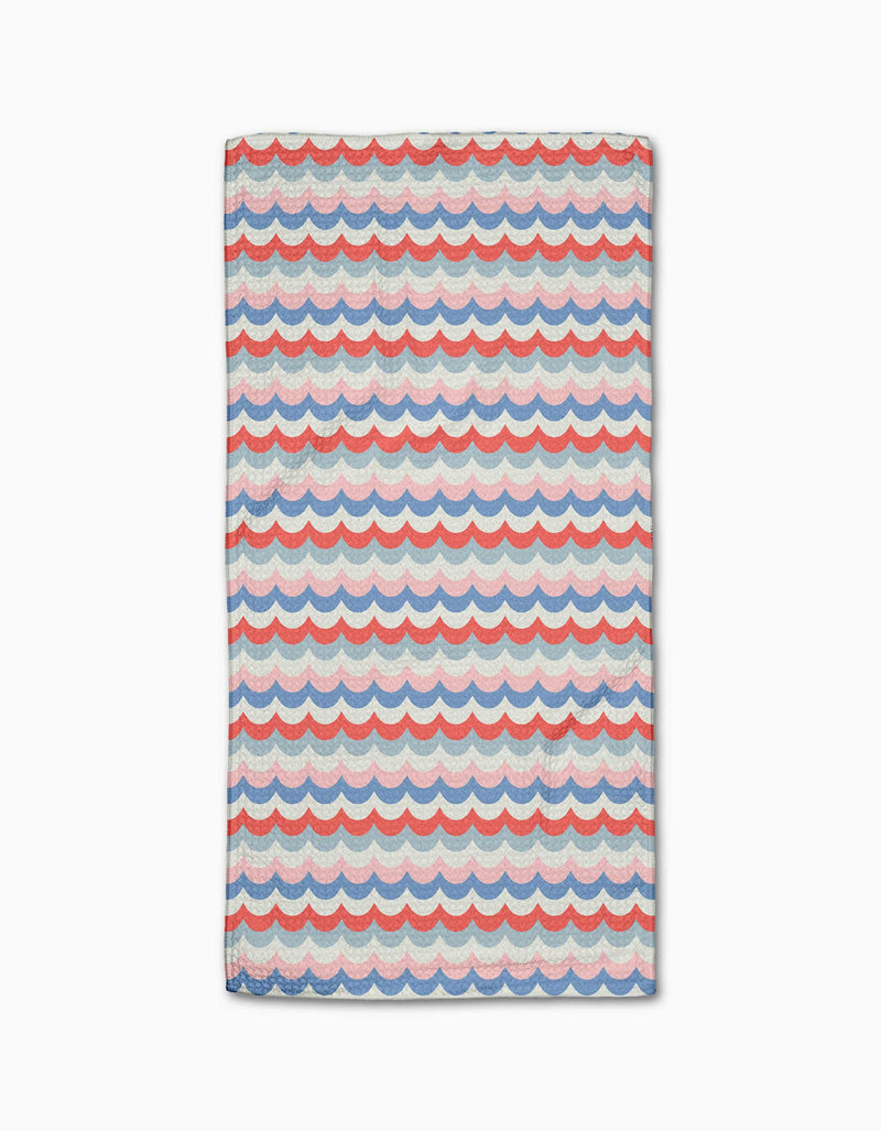 Scallop Stripes Bar Towel