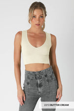 Nikibiki Plunge V-Neck Crop Top