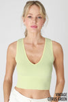 Nikibiki Vintage Plunge V-Neck Seamless Crop Top
