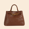 Fashion Woven Muse Brass Satchel