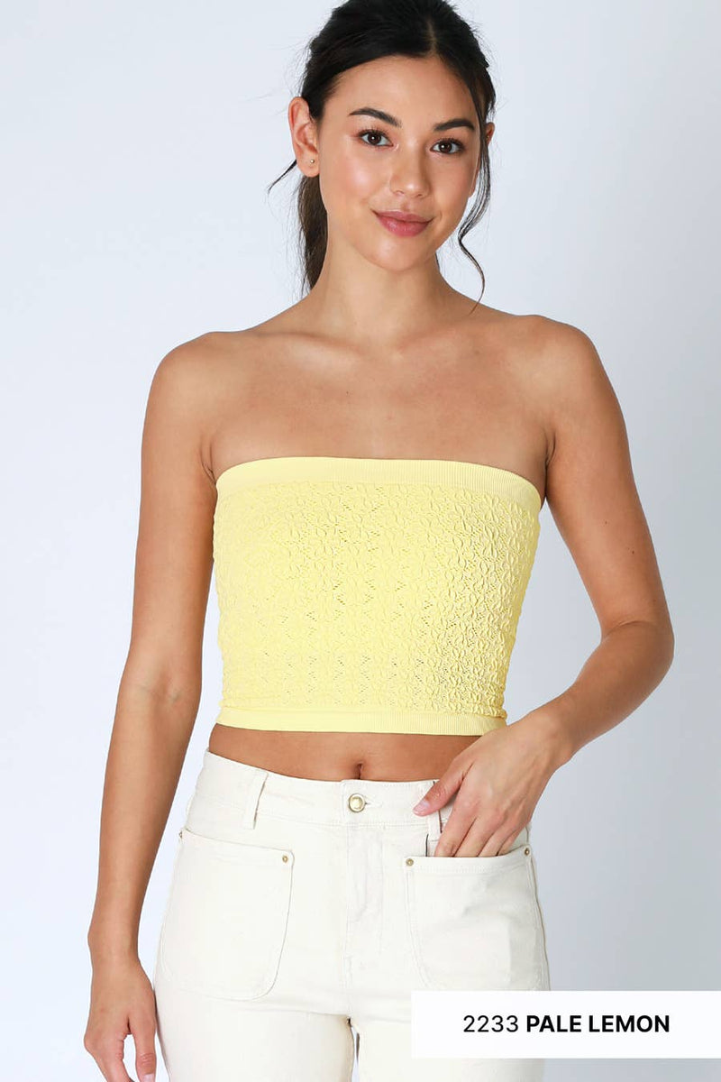 Nikibiki Floral Lace Tube Top