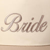 Bride Text Embroidery Two-Tone Trucker Hat: Pink / ONE SIZE