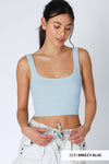 Nikibiki Scoop Chevron Ribbed Crop Top