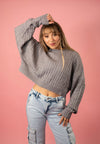 Fireside Cropped Cable Sweater