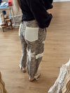 POL Camo & Crochet Daisy Jogger Pants