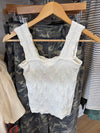 Floral Love Seamless Square Neck Tank Top