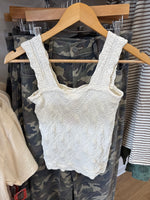 Floral Love Seamless Square Neck Tank Top