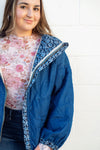 POL Paisley Indigo Reversible Dream Jacket