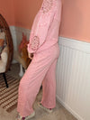 Soft Boheme Straight Leg Pants: Cupcake Pink