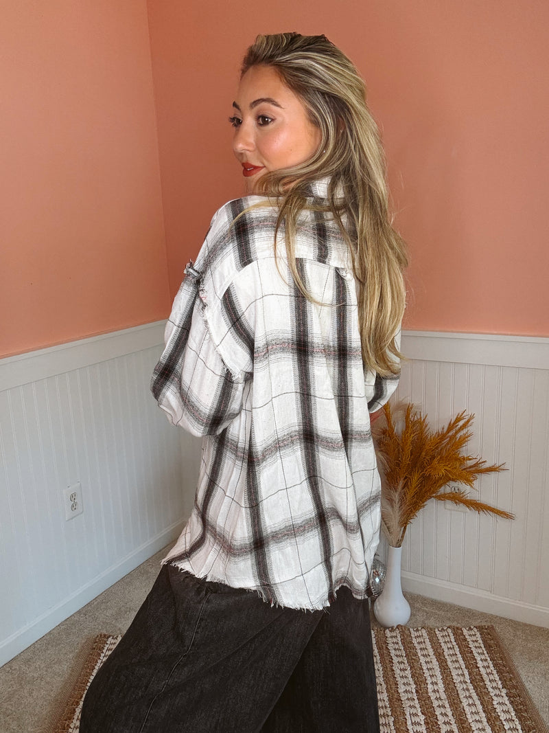 B&W Classic Boyfriend Flannel