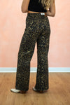 Judy Blue Retro High Rise Wide Leg Jean: Leopard