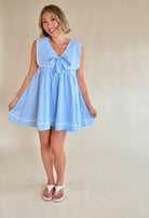 Sailor Vibes, blue and white, babydoll dress, summertime staple, mini dress