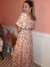 Groovy Spring Floral Maxi Dress