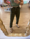 Judy Blue Work to Adventure Olive Jogger Pant