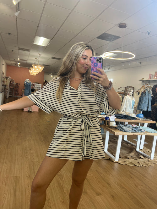 Land & Sea Striped Romper