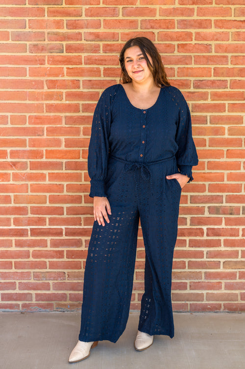 Bold in Blue Jumpsuit