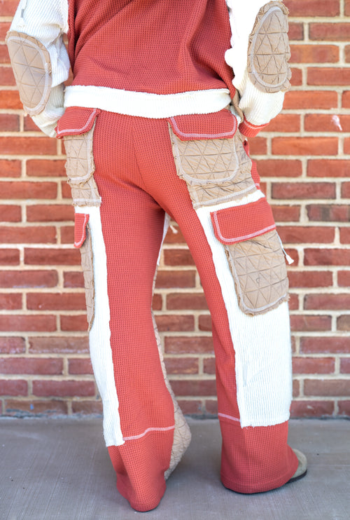 POL Cozy Camper Patchwork Lounge Pants