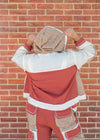 POL Cozy Camper Patchwork Button Up Hoodie
