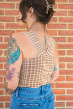 Blushing Plaid Tank Top