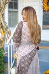 Meadow Muse Mixed-Print Maxi Dress