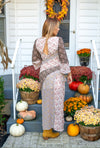 Meadow Muse Mixed-Print Maxi Dress