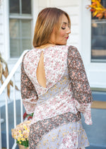 Meadow Muse Mixed-Print Maxi Dress