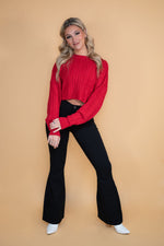 Lainey High Rise Stretchy Bell Bottoms: Black