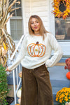 Pumpkin Patch Petals Sweater