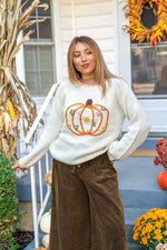 Pumpkin Patch Petals Sweater