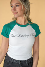 Irish Drinking Team Baseball Crop Tee