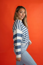 Claire Striped Batwing Sweater