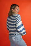 Claire Striped Batwing Sweater