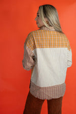 Caramel Latte Mixed Stripe Shirt