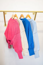 Regina Cropped Ribbed Sweater : Multiple Colors
