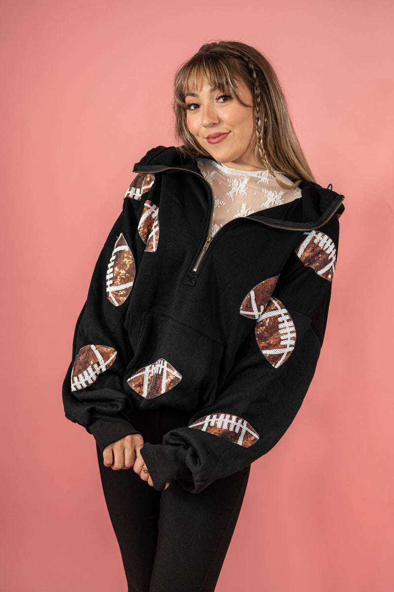 Football Fan Sequin Pullover