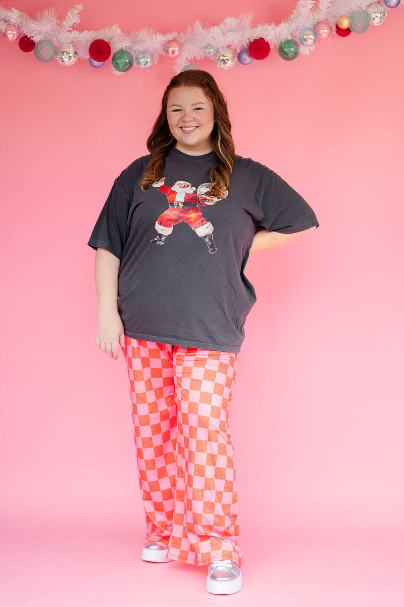 So Cool Checker Lounge Pants : Pink