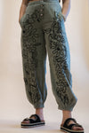 POL Embroidered Green Pants