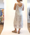 POL Lace Crochet Midi Dress