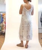 POL Lace Crochet Midi Dress