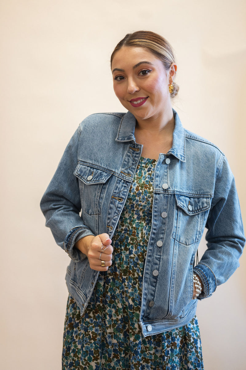 Judy Blue Rigid Magic Boyfriend Denim Jacket