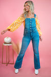 Judy Blue Sarah Style Tummy Control Flare Overalls