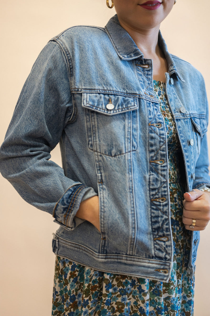 Judy Blue Rigid Magic Boyfriend Denim Jacket