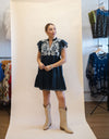 Transitional Days Embroidered V-Neck Tiered Dress