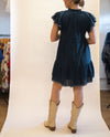 Transitional Days Embroidered V-Neck Tiered Dress