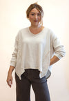 Oversized Mineral Wash Waffle Thermal: Oatmeal