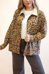 Cheetah Girl Barn Jacket: Brown Cheetah
