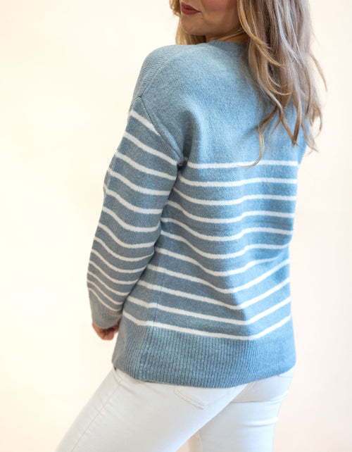 Classic & Crisp Striped Crewneck Sweater